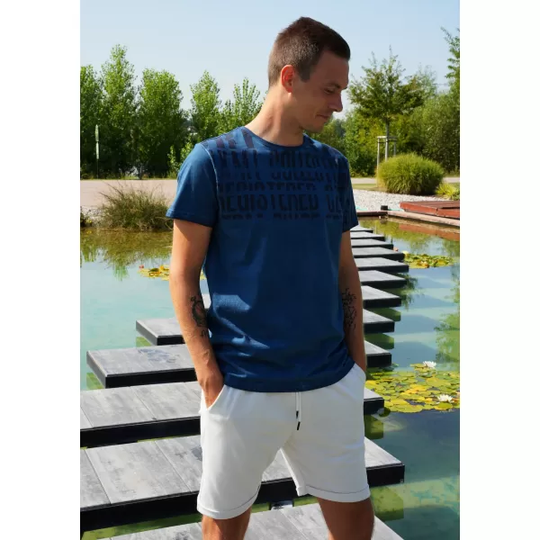  Moška majica s kratkimi rokavi KIXMI SENON KEROZIN 