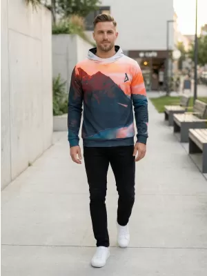 Moški vrhunski funkcionalni pulover ALTISPORT VOJ/ALM030MI01 ORANŽNA