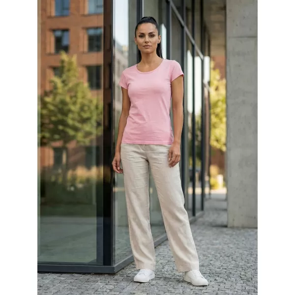  Ženska majica s kratkimi rokavi ALTISPORT NoPrint NP/ALW221 ROZA 