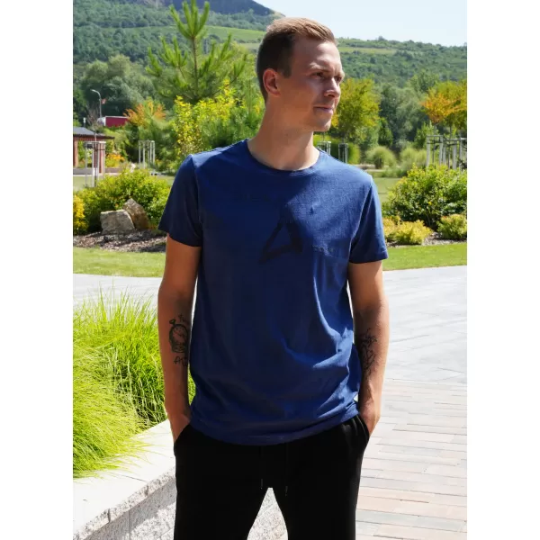  Moška majica s kratkimi rokavi ALTISPORT CADMAN TEMNO MODRA 