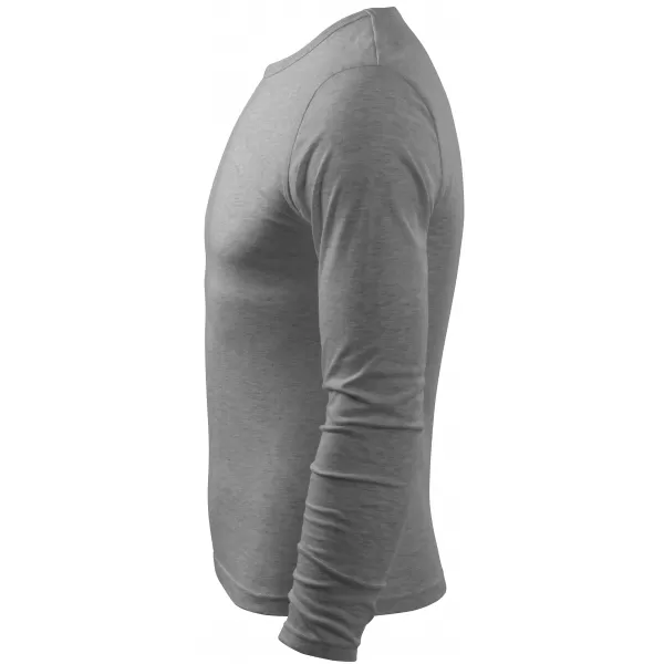  Moška majica z dolgimi rokavi ALTISPORT NoPrint NP/ALM911 TEMNO SIVI POUDARKI 
