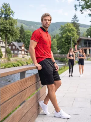 Moške premium funkcionalne kratke hlače ALTISPORT VOJ/ALM013KRA01 ČRNA