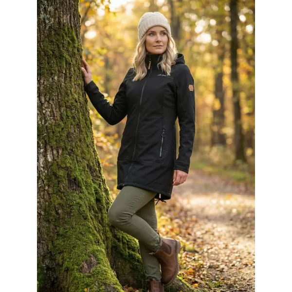  Ženski softshell plašč ALTISPORT CIARA ČRNA 