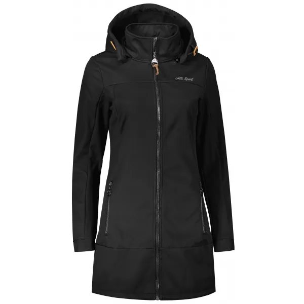  Ženski softshell plašč ALTISPORT CIARA ČRNA 