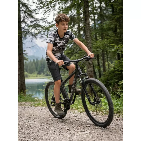  Otroška majica s kratkimi rokavi ALTISPORT NoPrint NP/ALK941 KAMUFLAŽNO SIVA 