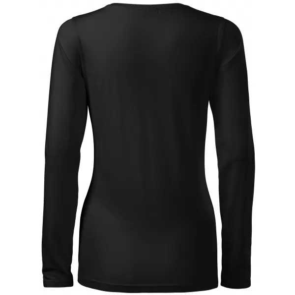  Ženska majica z dolgimi rokavi ALTISPORT NoPrint NP/ALW931 ČRNA 