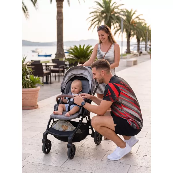  Moška funkcionalna premium majica ALTISPORT VOJ/ALM028TR01 ČRNA IN RDEČA 