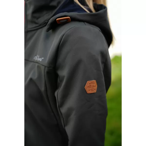  Ženski softshell plašč ALTISPORT CIARA KAKI/RDEČA 