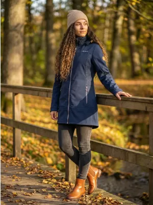 Ženski softshell plašč ALTISPORT CIARA TEMNO MODRA/SREBRNA
