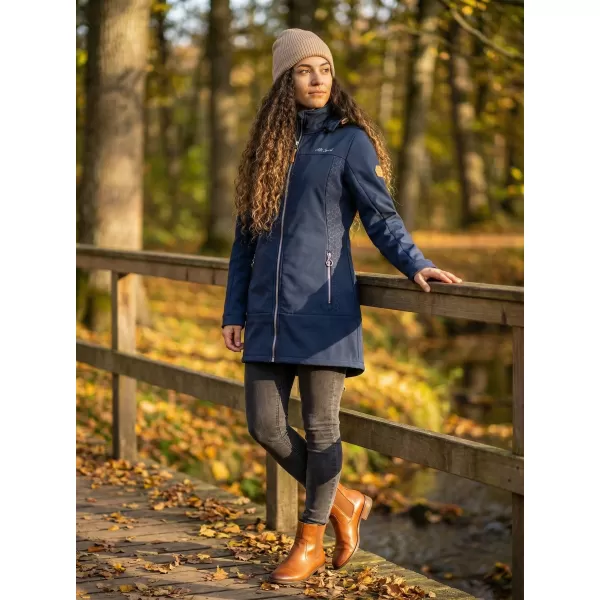  Ženski softshell plašč ALTISPORT CIARA TEMNO MODRA/SREBRNA 