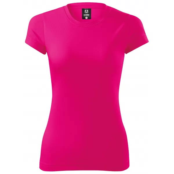  Ženska funkcionalna majica s kratkimi rokavi ALTISPORT NoPrint NP/ALW041 NEON ROZA 