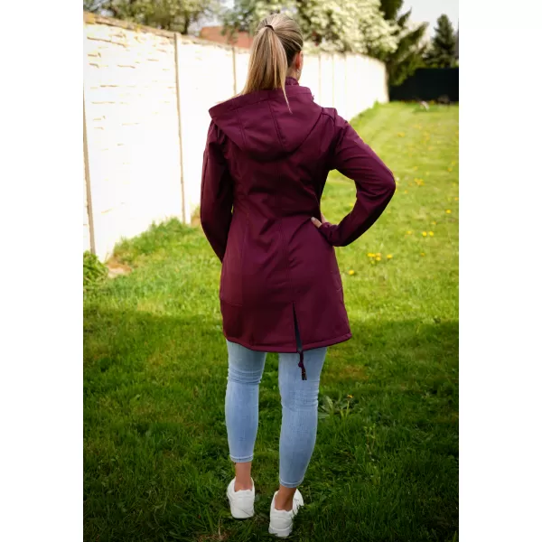  Ženski softshell plašč ALTISPORT CIARA BORDO/VIJOLIČNA 