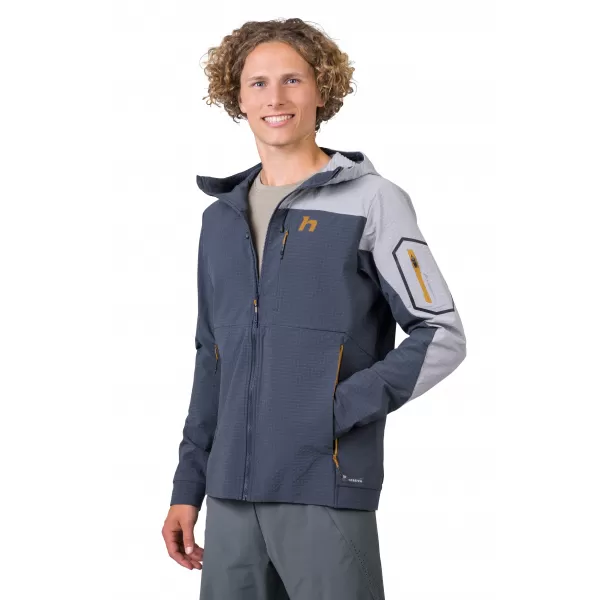  Moška jakna HANNAH AREN HOODY INDIJSKO ČRNILO/KOŽA MORSKEGA PSA 