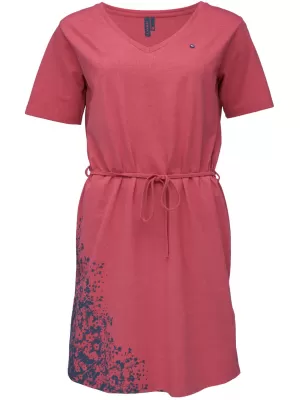 Obleka LOAP AURORA CLW2437 TEMNO ROZA