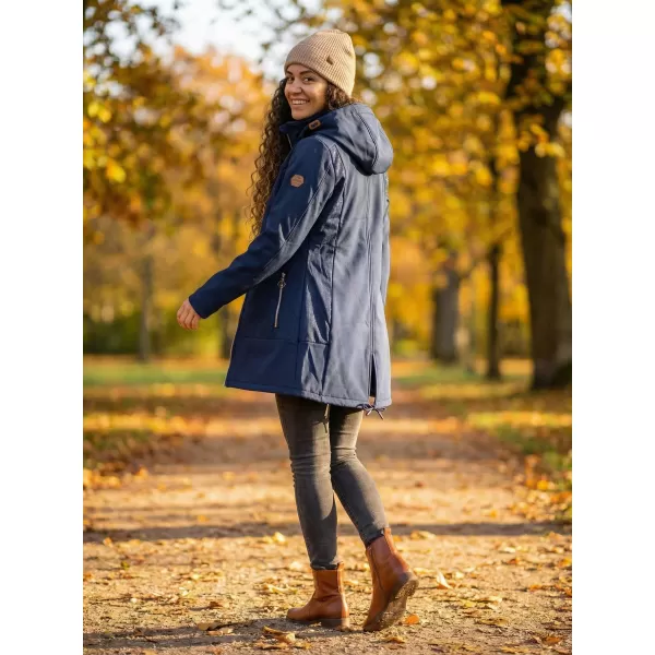  Ženski softshell plašč ALTISPORT CIARA TEMNO MODRA/SREBRNA 