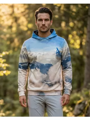 Moški vrhunski funkcionalni pulover ALTISPORT VOJ/ALM030MI01 SVETLO MODRA