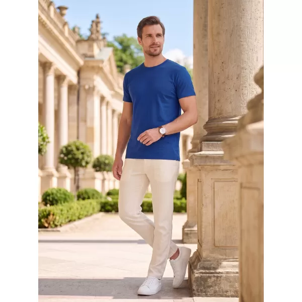 Moška majica s kratkimi rokavi ALTISPORT NoPrint NP/ALM921 KRALJEVSKO MODRA 