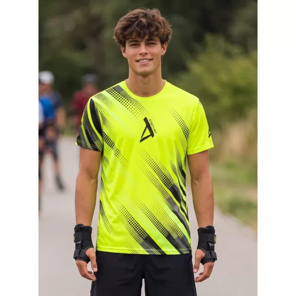  Moška funkcionalna premium majica ALTISPORT VOJ/ALM028TR01 NEON RUMENA 