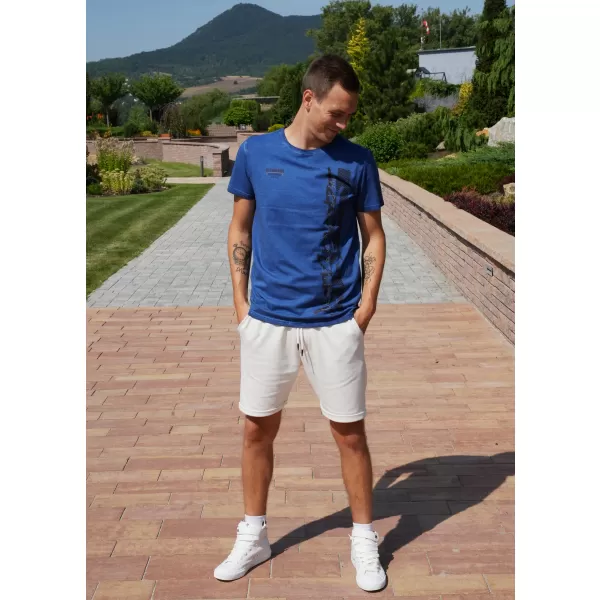  Moška majica s kratkimi rokavi ALTISPORT CALISTO MODRA 