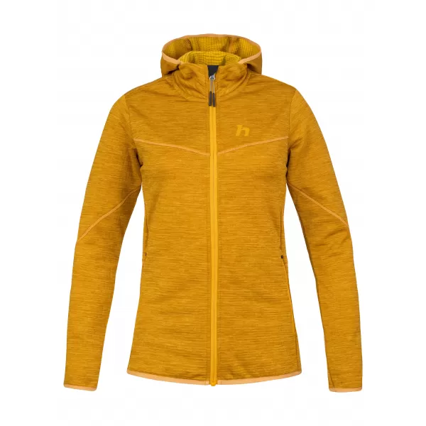  Ženski pulover HANNAH DAGNYS HOODY ZLATO RUMENO MEL 