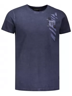 Moška majica s kratkimi rokavi ALTISPORT CLARK TEMNO MODRA