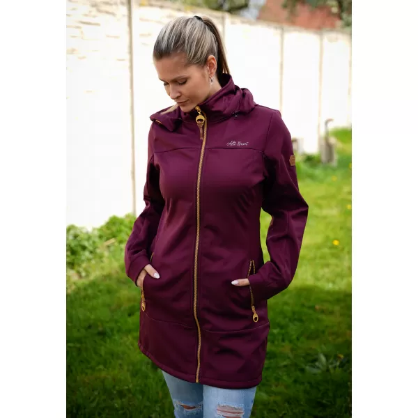  Ženski softshell plašč ALTISPORT CIARA BORDO 