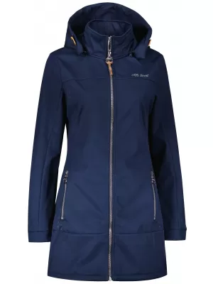 Ženski softshell plašč ALTISPORT CIARA TEMNO MODRA/SREBRNA