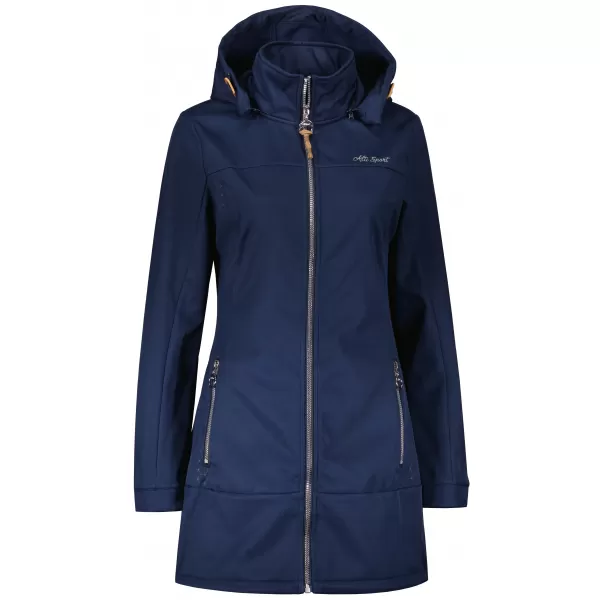  Ženski softshell plašč ALTISPORT CIARA TEMNO MODRA/SREBRNA 