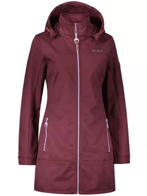 Ženski softshell plašč ALTISPORT CIARA BORDO/VIJOLIČNA