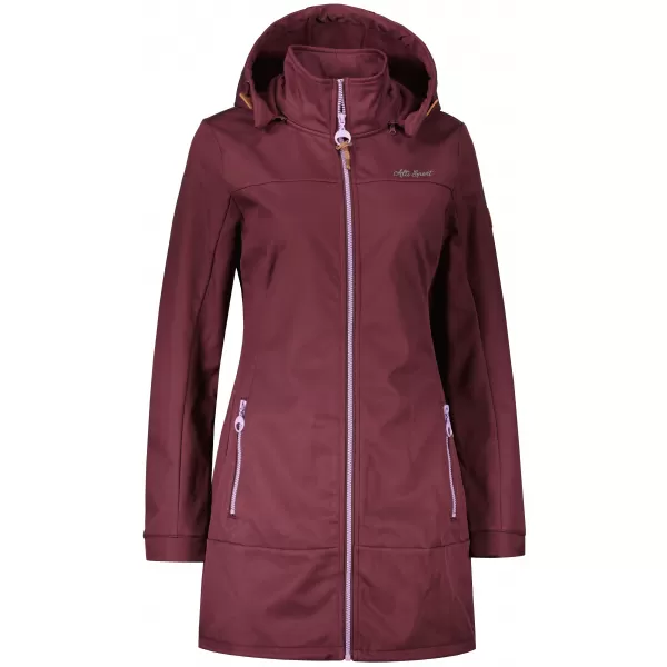  Ženski softshell plašč ALTISPORT CIARA BORDO/VIJOLIČNA 