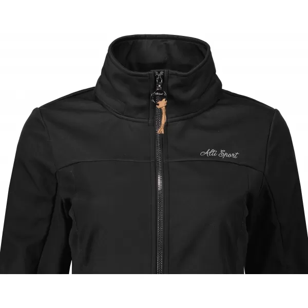  Ženski softshell plašč ALTISPORT CIARA ČRNA 