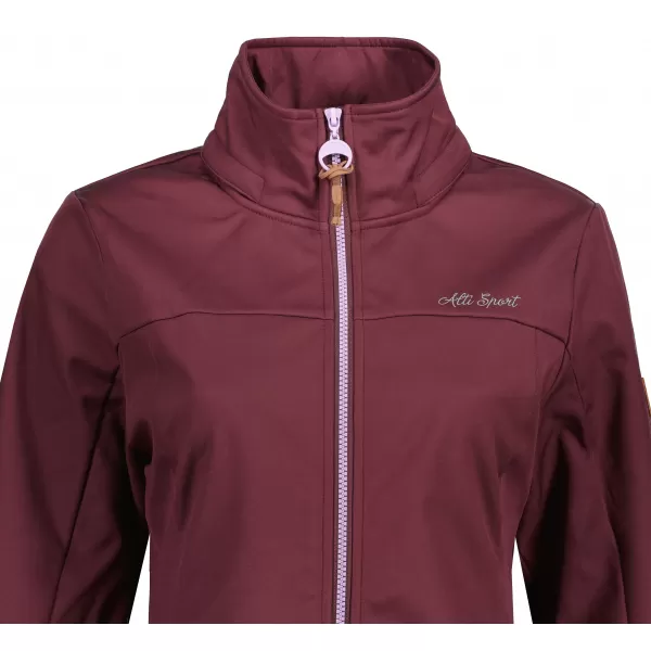 Ženski softshell plašč ALTISPORT CIARA BORDO/VIJOLIČNA 
