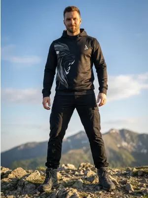 Moški vrhunski funkcionalni pulover ALTISPORT VOJ/ALM029MI01 ČRNA IN BEŽ