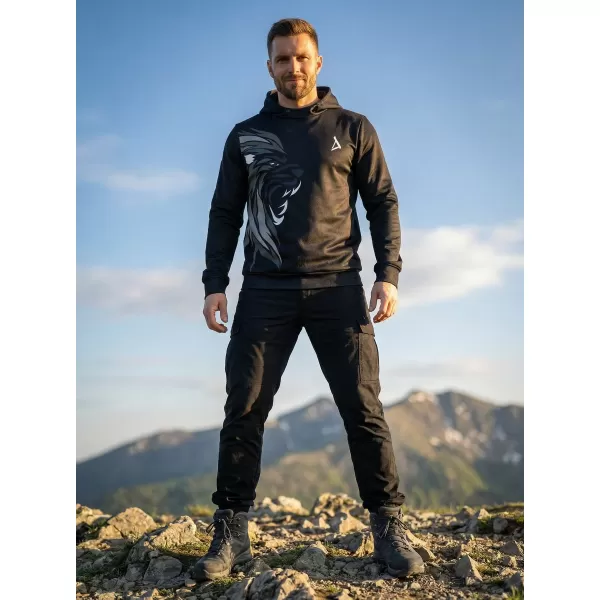  Moški vrhunski funkcionalni pulover ALTISPORT VOJ/ALM029MI01 ČRNA IN BEŽ 