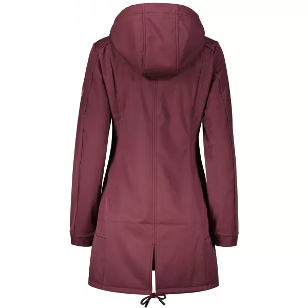  Ženski softshell plašč ALTISPORT CIARA BORDO/VIJOLIČNA 