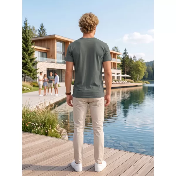  Moška majica s kratkimi rokavi ALTISPORT NoPrint NP/ALM921 TEMNI SKRILAVEC 