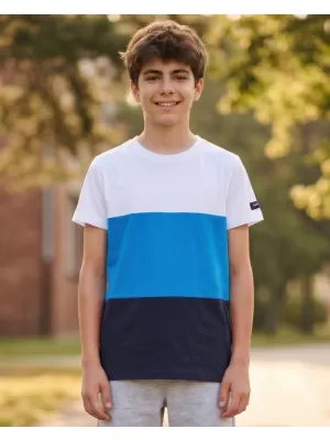 Fantovska majica s kratkimi rokavi SAM 73 JABBA KT 520 SVETLO MODRA