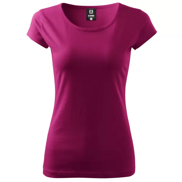  Ženska majica s kratkimi rokavi ALTISPORT NoPrint NP/ALW221 FUSCHIA RDEČA 
