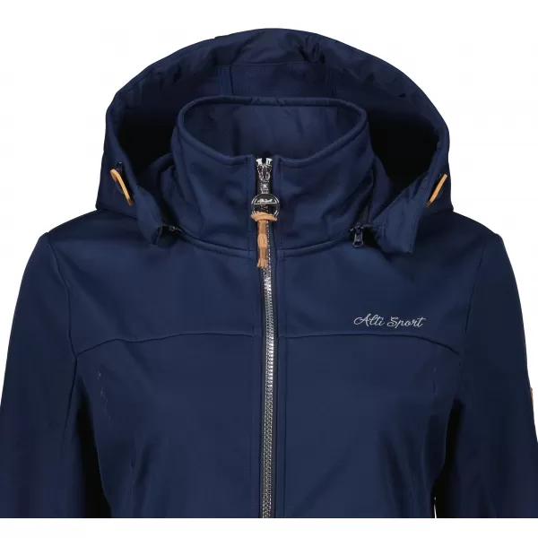  Ženski softshell plašč ALTISPORT CIARA TEMNO MODRA/SREBRNA 