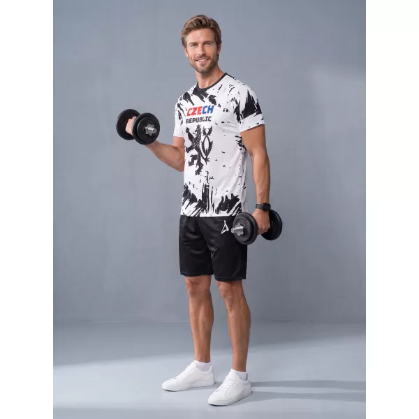  Moška premium funkcionalna majica s kratkimi rokavi ALTISPORT x CZE VOJ/ALM036TR01 ABSTRAKCIJA 