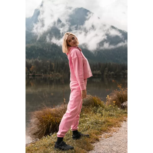 Ženske bombažne trenirke NORDBLANC BOYFRIEND NBSPL7888 ROZA 