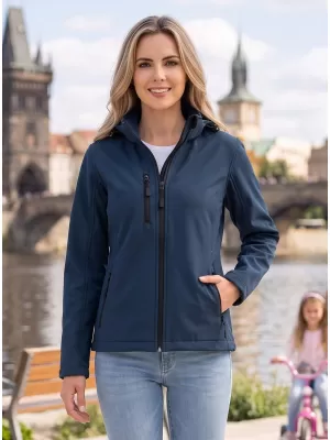 Ženska softshell jakna ALTISPORT NoPrint NP/ALW125 MORNARSKO MODRA