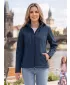 Ženska softshell jakna ALTISPORT NoPrint NP/ALW125 MORNARSKO MODRA