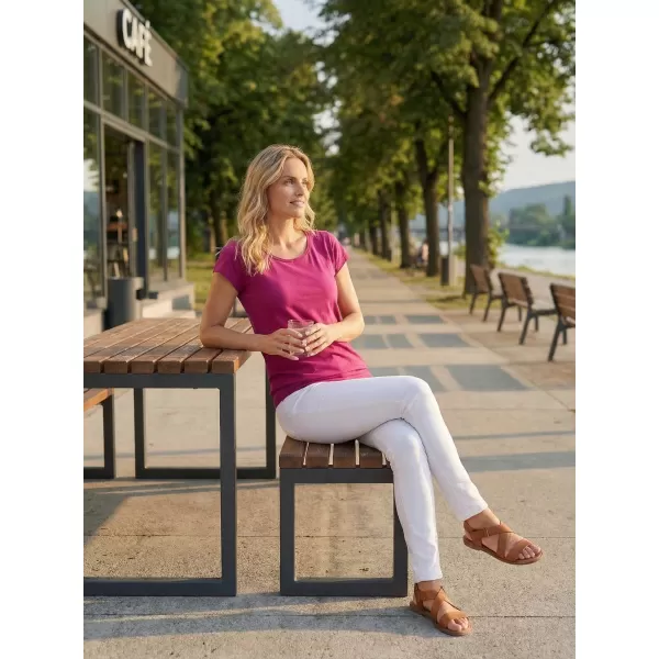  Ženska majica s kratkimi rokavi ALTISPORT NP/ALW021 FUKSIJA RDEČA 