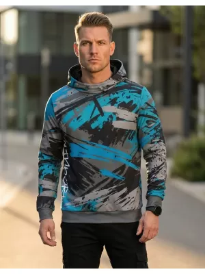 Moški premium pulover ALTISPORT VOJ/ALM014MI01 ČRNA/KEROZIN