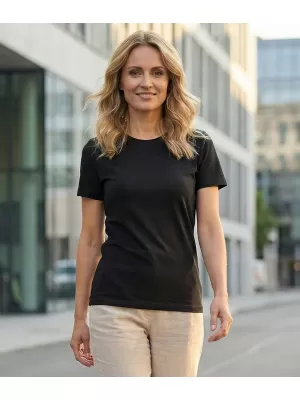 Ženska majica s kratkimi rokavi ALTISPORT NoPrint NP/ALW331 ČRNA