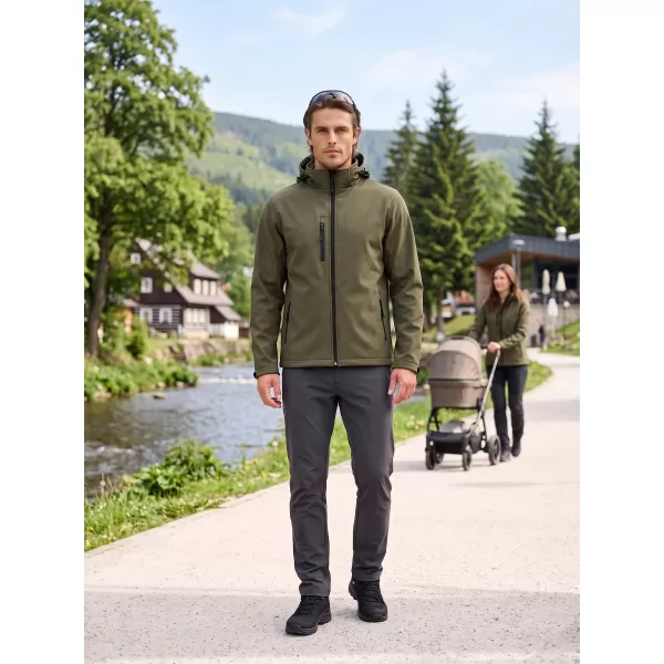 Moška softshell jakna ALTISPORT NoPrint NP/ALM225 VOJAŠKI 
