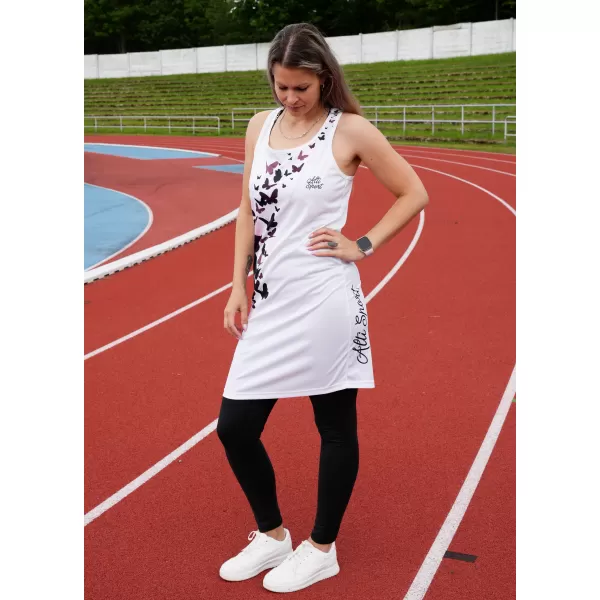  Ženska vrhunska funkcionalna brezrokavna obleka ALTISPORT VOJ/ALW022SAT01 BELA 
