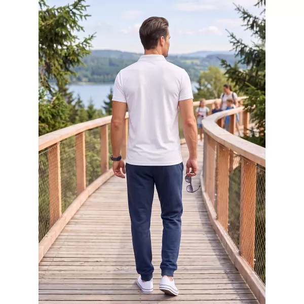  Moška majica s kratkimi rokavi z ovratnikom ALTISPORT NoPrint NP/ALM712 BELA 