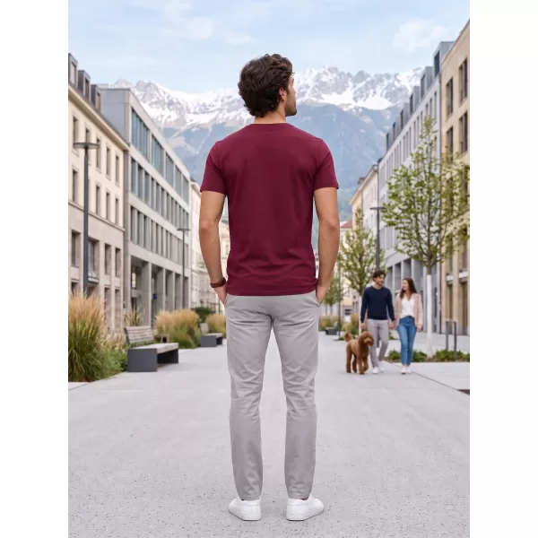  Moška majica s kratkimi rokavi ALTISPORT NoPrint NP/ALM007 GRANAT 